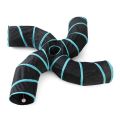 Indoor Cat Tunnel 4 Way Pet Play Tunnel Collapsible Tunnel Tube. 
