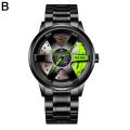 【ZIME】Korean Sports Car Watches Wheel Design Alloy Rim Hub Racing Watch Personalized Wheel Men's Watch Wristwatch M9B9. 