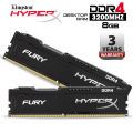 HyperX Fury DDR4 8GB RAM 3200MHz. 