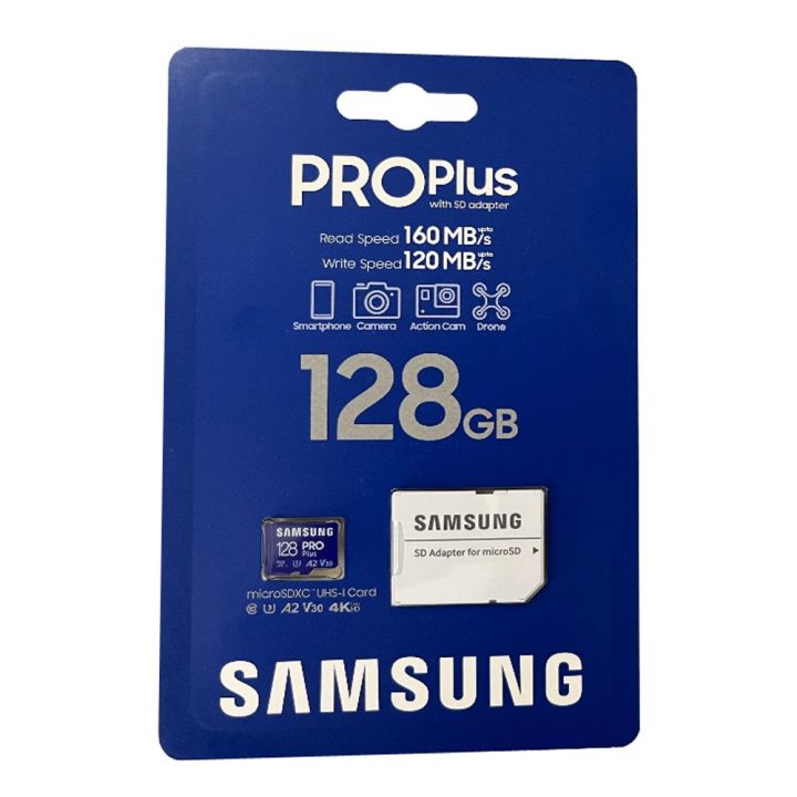 Samsung Original 128GB 256GB 512GB Memory Card Samsung Pro A2 U3 V30 TF/SD Memory Card