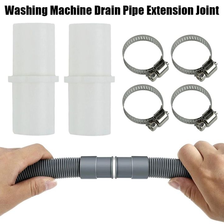 1/2Set%20Durable%20Strong%20Reliable%20Connection%20Drain%20Hose%20Connector%20with%202%20Clamps%20Tube%20Fitting%20Washer%20Hose%20Adapter%20Kit%20For%2020mm%20Inner%20Dia%20Tube%20For%20Washing%20Machine%20Water%20Pipe%20Washer%20Extension%20Adapter%20-%20Image%206