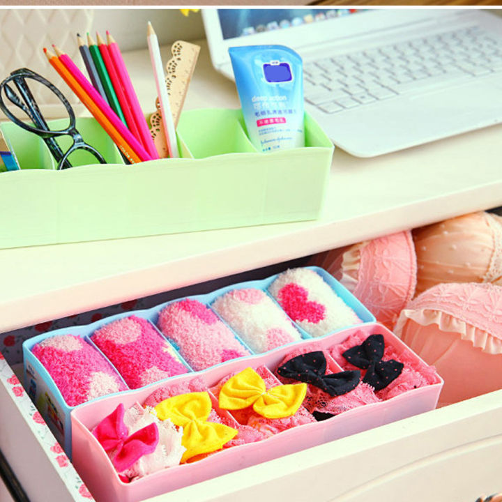 Fine%20Storage%20With%20Dividers%20Socks%20Tidy%20Organizer%20Plastic%205%20Divider%20Cosmetic%20Storage%20Cells%20Drawer%20Bra%20Box%20Closet%20Bins%20Organizer%20-%20Image%203