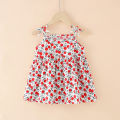 Summer cute girls dress kids girl clothes sleeveless suspender children's clothing Princess print cotton casual dresses. 