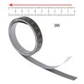 Black 1/2/3M Self-adhesive Tape Measure with Backing Table Sticky Measuring Backing Metric Steel Tape Ruler. 