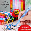 AICRANE Acrylic Paint Marker Pens Quick Dry waterproof for Rock Painting, shoes，Mug, Ceramic, Glass, Wood,Fabric,Canvas,Metal. 