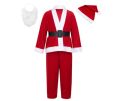 Kids Santa Claus Costume Children Santa Suit Christmas Santa Costume for Unisex Party Cosplay, 6-9 Years. 