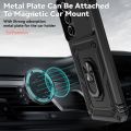 For Samsung Galaxy A16 Case Armor Magnetic Ring Stand Phone Cases For Samsung A16 A 16 5G Slide Camera Protect Back Cover. 