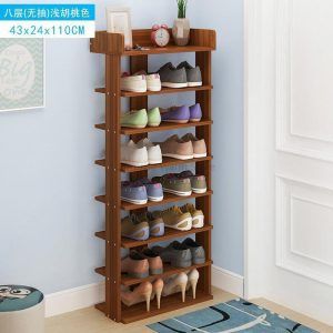 Shoe Cabinet / 8-Layer Shoe Rack/ Creative Wood Space Saving Wardrobe Storage Rack - SR602T