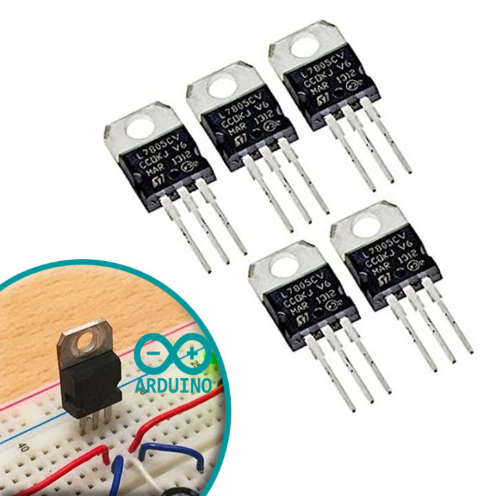 [5PCS] Genuine LM7805 L7805 Voltage Regulator ICs | Daraz.lk