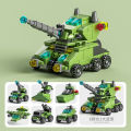 Mini 6 In 1 Building Blocks DIY Police Car Fire Model Lego Bricks Kids Educational Toy For Lego. 
