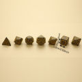 Polyhedral 7-Die Carved Pattern Dice Set D4 D6 D8 D10 D% D12 D20 For Game. 