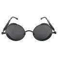 Gold Metal Retro Round Polarized Sunglasses Vintage Gothic Steampunk Glasses. 