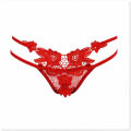 Women's Red V-string Thong. 