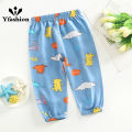 Kids Bloomers Pants Cartoon Printing Breathable Air Conditioning Pants For 2-6 Years Old Boys Girls. 