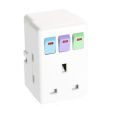 13A Fused Switched Adapter 3 Way - 733937. 