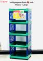 Book Rack / Storage Rack / Book Shelf 5 Layer Multipurpose Plastic Organizer. 