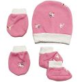 Baby's 5 Pcs/Set Newborn Baby Anti-Scratch Births Cap Glove Socks 0-3 Months Baby's Accessories Set Newborn Baby Item. 