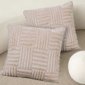 Throw Pillow Geometric Solid Color Throw Pillow Cover Simple And Atmospheric Jacquard Double Sided Plush Pillow Cushion 1Pcs. 