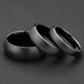 Kolmnsta 2/4/6mm Black Brushed Fashion Ceramic Ring Women Men Wedding Rings Engagement Band Female Jewelry bague Plus Size 4-14. 
