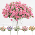 Artificial Flowers Silk Peony   Bouquet Peony Hydrangea Wedding Decor. 