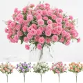 Artificial Flowers Silk Peony   Bouquet Peony Hydrangea Wedding Decor. 