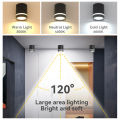 LED Downlight 5/10/15W Nordic Wood Modern Led Surface Mounted Ceiling Light Spotlight. 