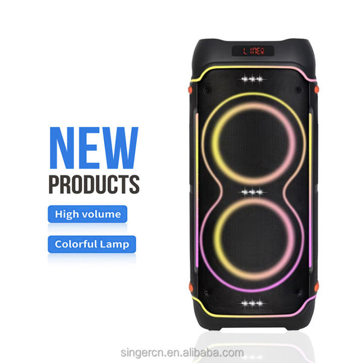 NDR-1808%20Partybox%208-Inch%20100W%20High%20Power%20Portable%20Party%20Bluetooth%20Speaker%20Dual%20Wireless%20Microphone%20Built-in%20Battery%20Portable%20MP3%20MP5%20Player%20with%20Sound-Activated%20LED%20Subwoofer%20Blue%20Tooth%20Music%20Outdoor%20Activities%20Speakers%20-%20Image%202