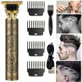 Vintage T9 Hair Cutting Machine Hair Clipper Professional Cutter Trimmer for Men Cordless Beard Trimmer USB for Barber Dragon. 