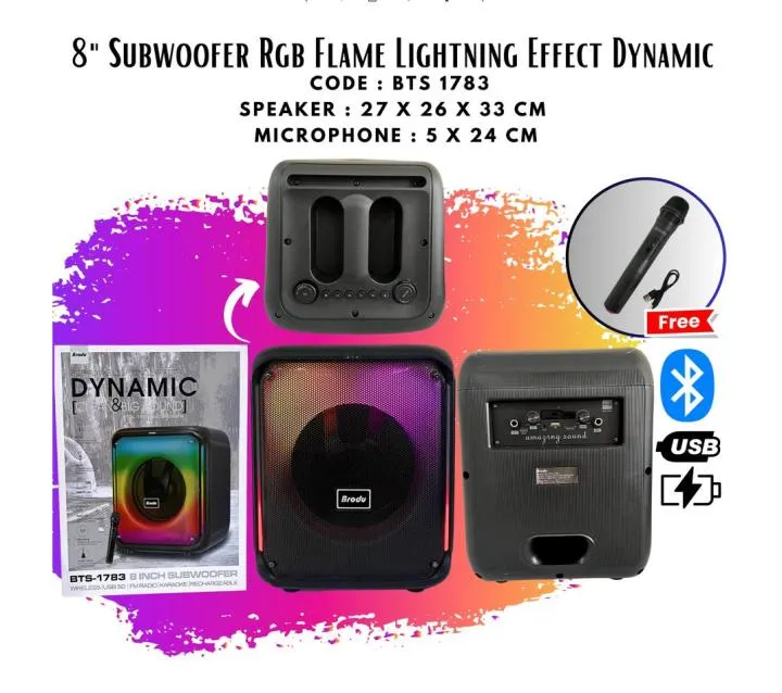 Brodu%20BTS-1783%20RGB%20dynamic%20lighting%20effect%20Bluetooth%20Audio%20Portable%20heavy%20bass%20Party%20wireless%20Speaker%20w/%20wireless%20mic%20/%20USB%20-%20Image%202