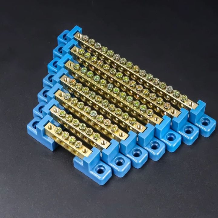 New%206*9%20Copper%20Ground%20Bar%204/6/8/10/12%20Hole%20High%20Bridge%20Type%20Zero%20Row%20Copper%20Bar%20Distribution%20Box%20-%20Image%207