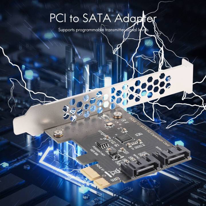 PCIe%20PCI%20Express%20to%20SATA3.0%202-Port%20SATA%20III%206G%20Expansion%20Controller%20Card%20Adapter%20-%20Image%206