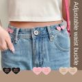 2 pairs DIY Tightening Waistband Tightening Waist Pin Adjustable Clothes Accessories Small Waist Artifact Alloy Waistband Clip Women. 