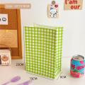 Organizer Festival Snack Colorful Wedding Christmas Plaid Gift Bag Kraft Paper Bag Storage. 