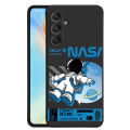 Samsung Galaxy A12 A11 A10s A10 A04e A04 A03s A03 Core A02s A02 A01 Smile Astronaut Square Phone Case Liquid Silicon Soft Casing nasa Cover. 