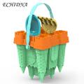 ECHIDNA Sand Castle Toy Wide Application Sand Castle Molds Sandbox Beach Shovel Kit. 