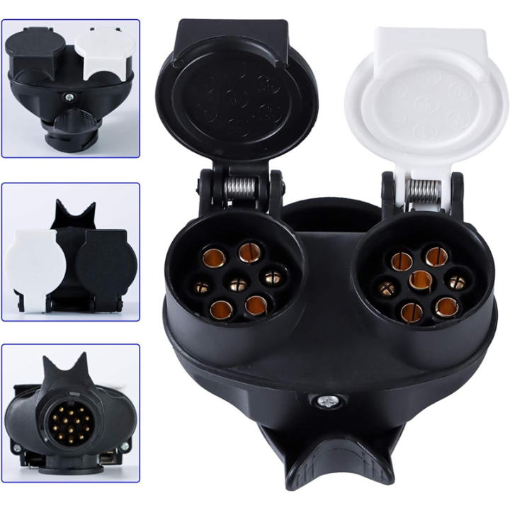 Towing%20Car%20RV%20Trailer%20Side%20Replacement%20Plug%20Trailer%20Plug%20Socket%20Waterproof%20Socket%20Adapter%20Wiring%20Connector%2013%20Pin%20Plug%20to%2012N%20/%2012S%207%20Pin%20-%20Image%206