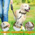 Military Dog Collar with Metal Buckle and Patches. 