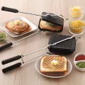 Non-Stick Gas Stove Compatible Hand Sandwich Toaster Grill Sandwich Maker. 