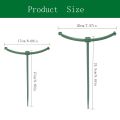 3 Set Durable Green Plant Support Pile Half Round Removable Climbing Vines Stake Easy to Use Flower Ring Support Rack. 