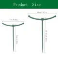 3 Set Durable Green Plant Support Pile Half Round Removable Climbing Vines Stake Easy to Use Flower Ring Support Rack. 