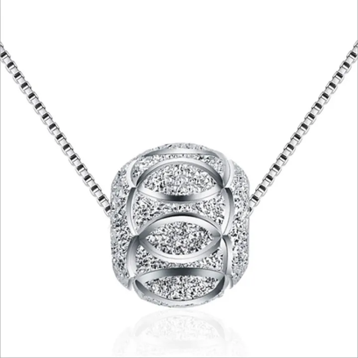 PQH%20KONG%20Jewellery%20Original%20925%20Sterling%20Silver%20Necklace%20Women%20Men%20Transfer%20Beads%20Pendant%20Pure%20Silver%20Pendant%20Jewelry%20Gift%20Set%20Women%20Birthday%20Rantai%20Leher%20Viral%20Silver%20925%20Lelong%20Rantai%20Leher%20Perempuan%20Silver%20-%20Image%205