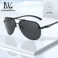 LouisWill Sunglasses Driver Driving Mirror Polarized Glasses Sunglasses Men And Women Tide Glasses Brand Goggles Square Sunglasses Retro Anti Glare Driving Sun GlassesUV400. 