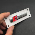 3D ABS Chrome Black Sline Logo S Line Emblem Car Fender Badge For Audi A3 A4 A5 A6 A7 Q2 Q5 Q7 Q3 TT S Line Sticker Accrssorie. 
