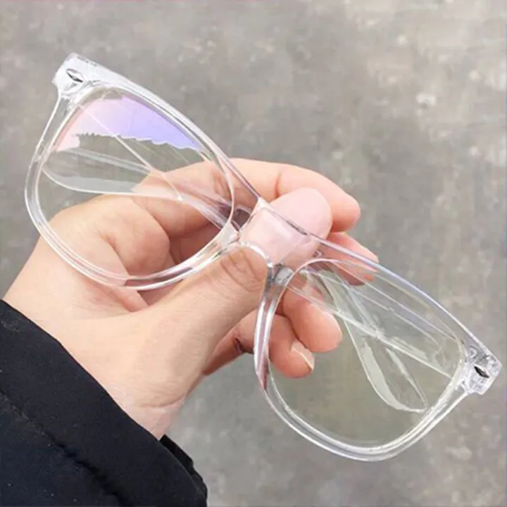 Daily Use and Bike Rinding Lite Round Square Design Nurd for Girls and Boys Protection Clear Lens Eye Wear NOT blue light filter its Men and Women Clear Glasses in Daraz Flyer 2