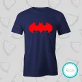 Batman blue Tshirt  unisex  tees  designer tees  crew neck  cotton tshirt  silver white  red  blue  black. 