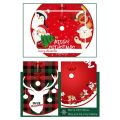 Christmas Tree Skirt Outdoor Xmas Floor Mat Cover Home Decoration, H. 