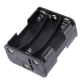 5X Double Side Spring 6 X 1.5 V AA Battery Holder Case Box Black. 