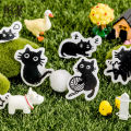 45PCS Black Cat Theme Stickers Decoration Kawaii Cute Cats Stickers Self-adhesive Scrapbooking Stickers For Laptop Planners. 