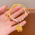 HP SpongeBob Series Round Bead Tassel Bracelet Adjustable Couple Bracelet Cartoon Cute Bracelet H. 