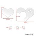A-Z Corner Creative Love Hearts 3D Mirror Wall Sticker Removable  Home Decoration Room Wall Stickers [Size :20x17cm]. 